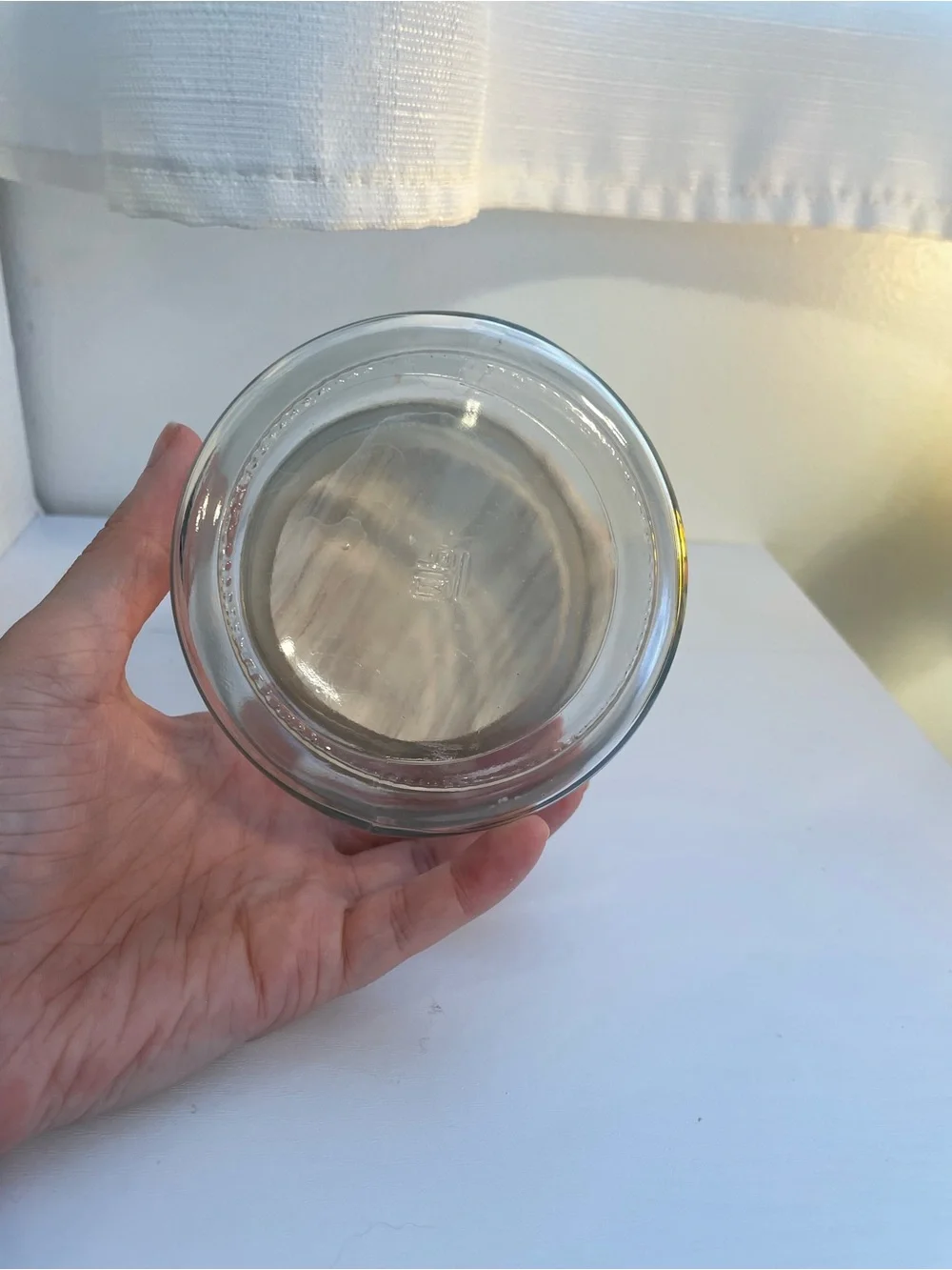 Jar with lid originally for a candle
